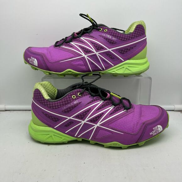 The North Face Shoes Womens 8.5 Ultra MT Trail Running Purple Vibram - Picture 1 of 9